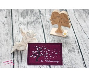 Stickdatei ITH - Postkarte Trauerbaum In Erinnerung...